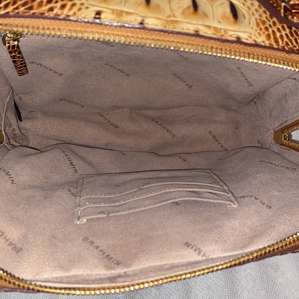 *SOLD*BRAHMIN Evie Toasted Melbourne Croc Embossed - Picture 12 of 15